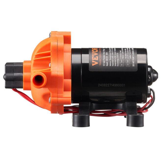 VEVOR 12V Diaphragm Pump 3GPM 11.36 L/min 3-Chamber Water Pump Pressure Switch - Image 11