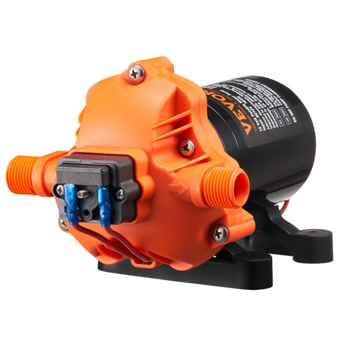 VEVOR 12V Diaphragm Pump 3.5GPM 13.25L/min 3-Chamber Water Pump Pressure Switch - Image 9