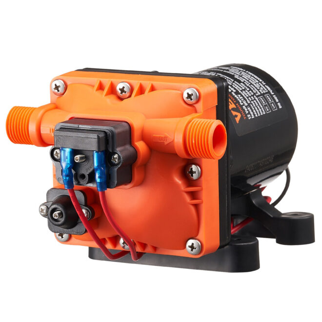 VEVOR 12V Diaphragm Pump 3GPM 11.36 L/min 4-Chamber Water Pump Pressure Switch - Image 9
