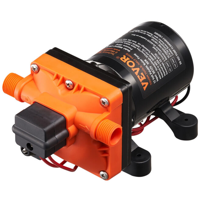 VEVOR 12V Diaphragm Pump 3GPM 11.36 L/min 4-Chamber Water Pump Pressure Switch - Image 10