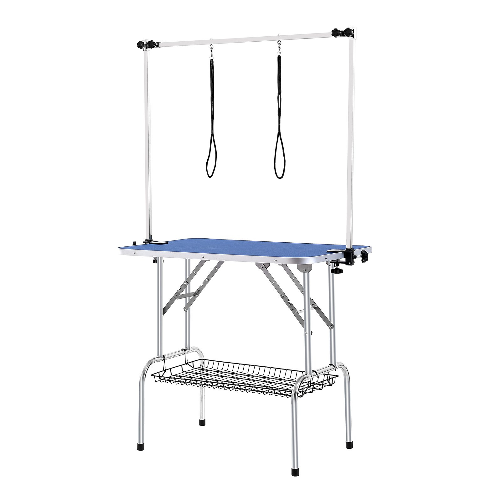 VEVOR Pet Grooming Table Two Arms with Clamp, 36''x24'' Dog Grooming Station, Foldable Pets Grooming Stand for Medium and Small Dogs, Free No Sit Haunch Holder with Grooming Loop, Bearing 330lbs - Image 10