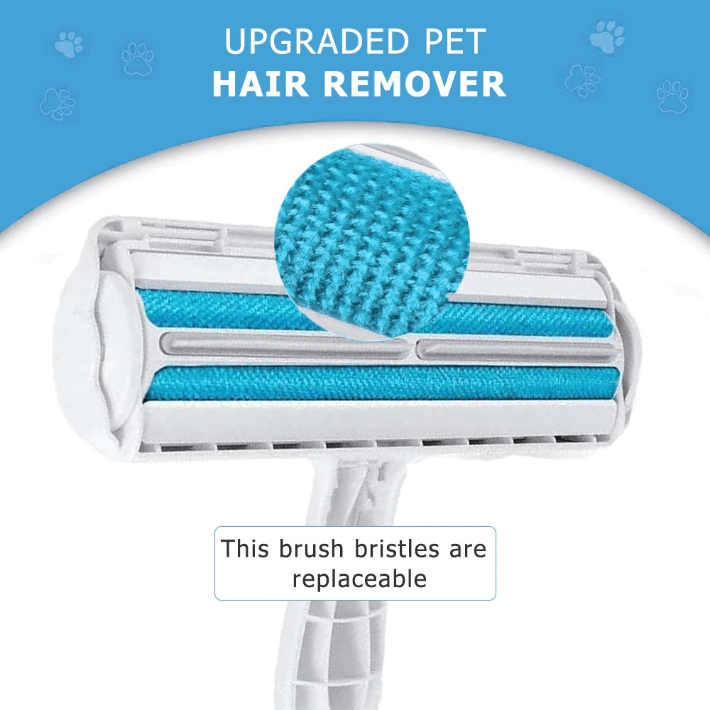 Pet Hair Roller Remover Lint Brush 2-Way Dog Cat Comb Tool Convenient Cleaning Dog Cat Fur Brush Base Home Furniture Sofa Clothe XH - Image 4