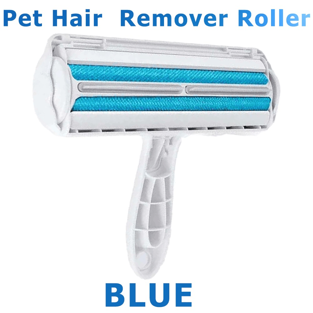 Pet Hair Roller Remover Lint Brush 2-Way Dog Cat Comb Tool Convenient Cleaning Dog Cat Fur Brush Base Home Furniture Sofa Clothe XH - Image 8